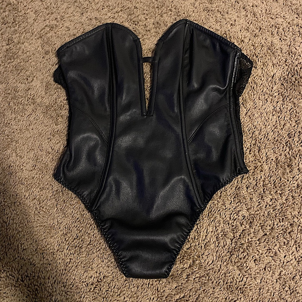 Victoria’s Secret Leather and Lace Onesie